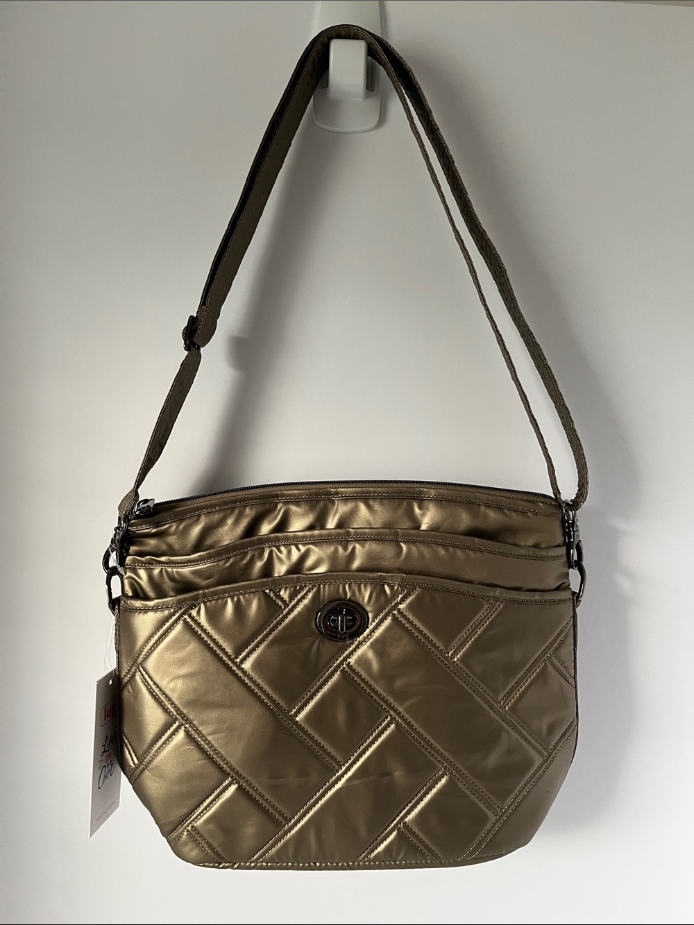 LUG - Adagio Shoulder Bag in Metallic Walnut